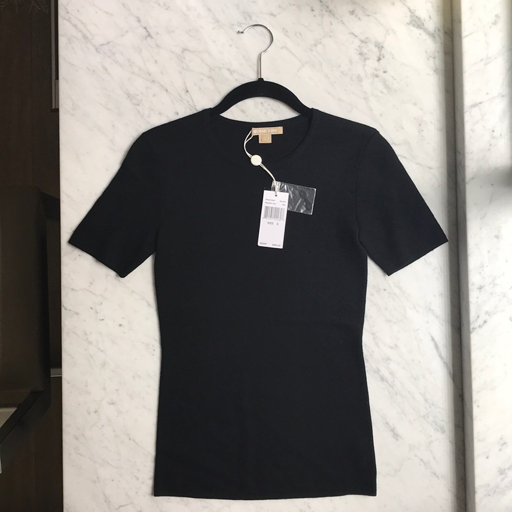 Michael Kors Collection Black 100% Cashmere top